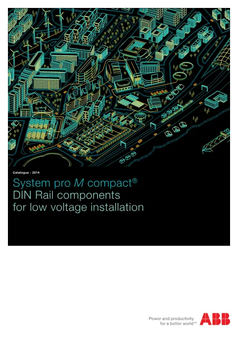 Trang bìa System pro M compact DIN Rail Components Catalogue 2014