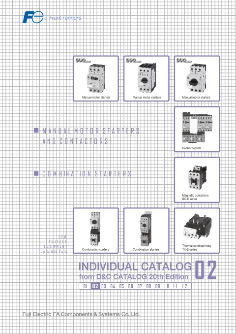 Trang bìa D&C Catalogue: Manual Motor Starters and Contactors
