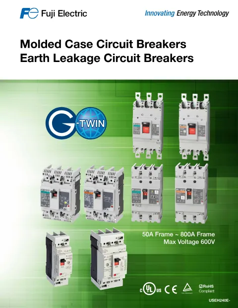 Trang bìa G-TWIN Molded Case & Earth Leakage Circuit Breakers Catalogue