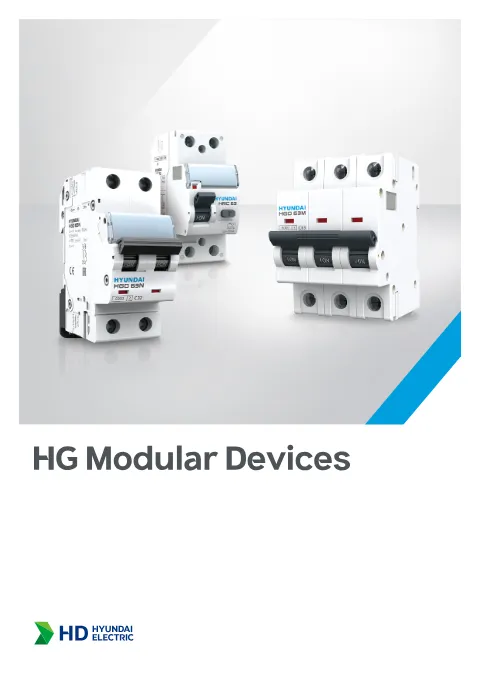 Trang bìa HG Modular Devices Catalogue (HGD MCB)