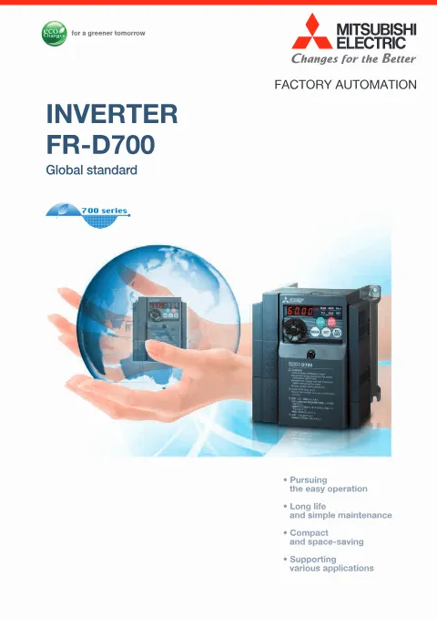 Trang bìa FR-D700 Inverter Catalogue