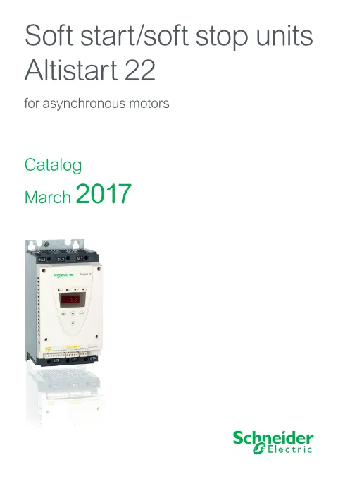 Trang bìa Altistart 22 Soft Starters Catalogue