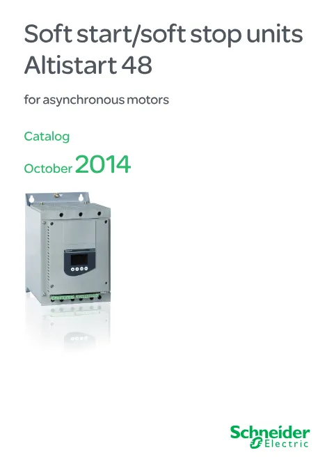 Trang bìa Altistart 48 Soft Starters Catalogue