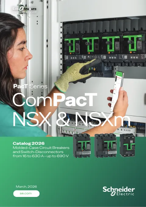 Trang bìa ComPacT NSX & NSXm Circuit Breakers Catalogue