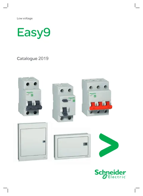 Trang bìa Easy9 MCB Catalogue