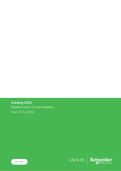 Trang bìa EasyPact EZC Molded-Case Circuit Breakers Catalogue