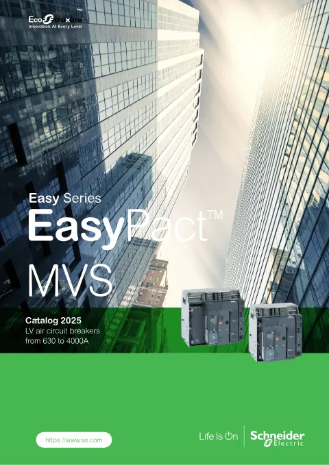 Trang bìa EasyPact MVS Air Circuit Breakers Catalogue