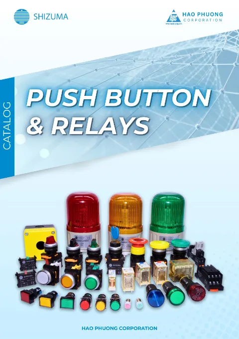 Trang bìa Shizuma Push Button & Relay Catalogue