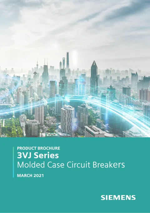 Trang bìa 3VJ Series Molded Case Circuit Breakers Brochure